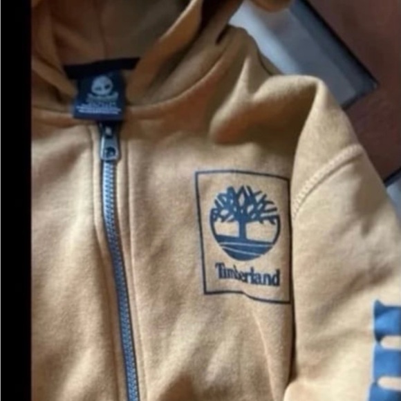 Boys Timberland Tan Full-Zip Hoodie - Picture 2 of 5